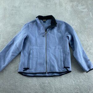 Woolrich Womens Blue Fleece Zip-Up Jacket S 5285